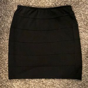 Black pencil skirt